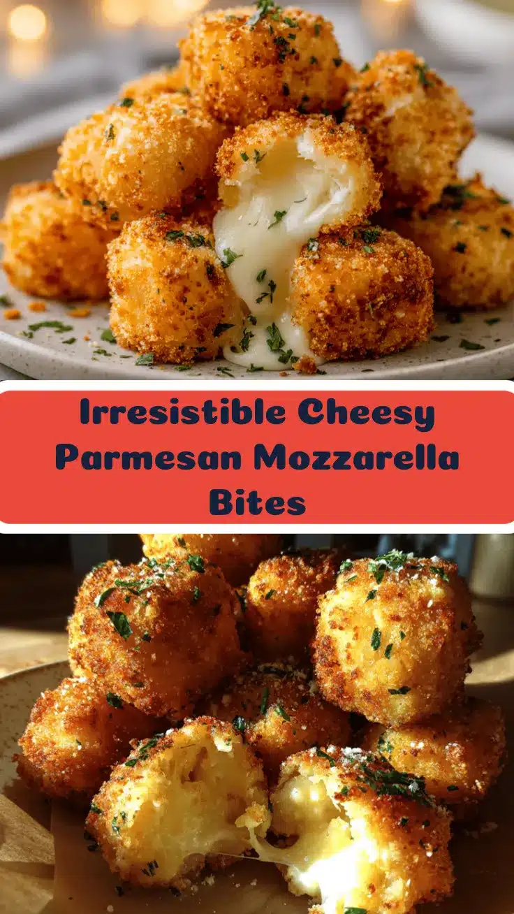 Cheesy Parmesan Mozzarella Bites recipe