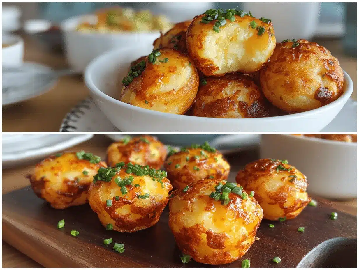 cheesy potato puffs preparation steps
