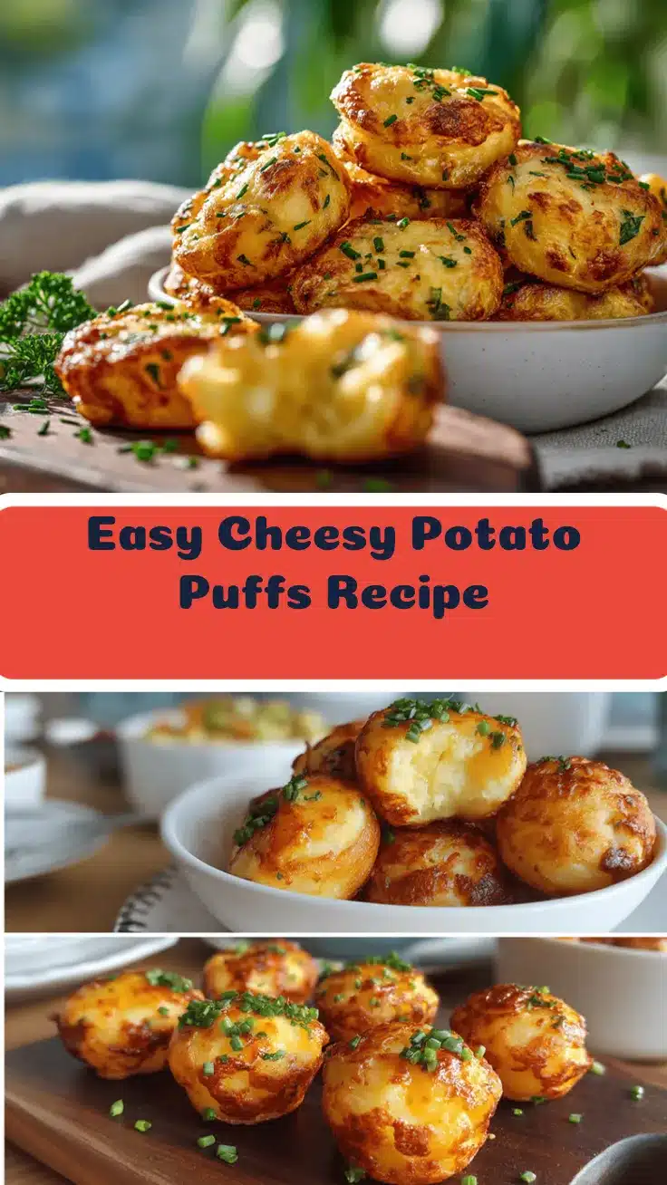 cheesy potato puffs recipe
