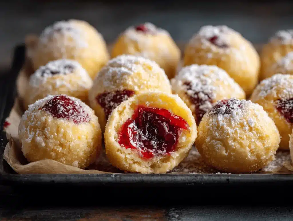 cherry pie bites - featured image