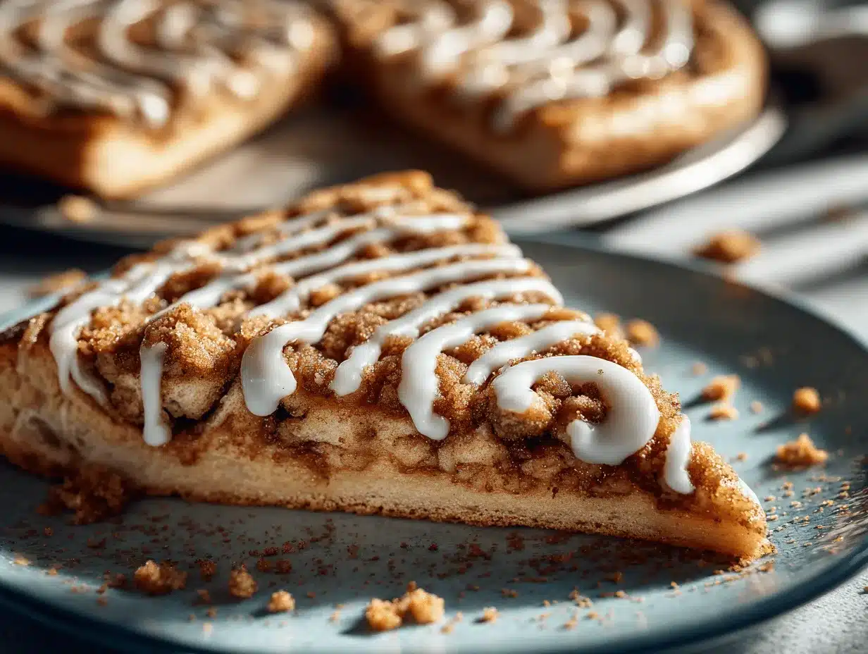 Cinnamon Crumb Dessert Pizza preparation steps