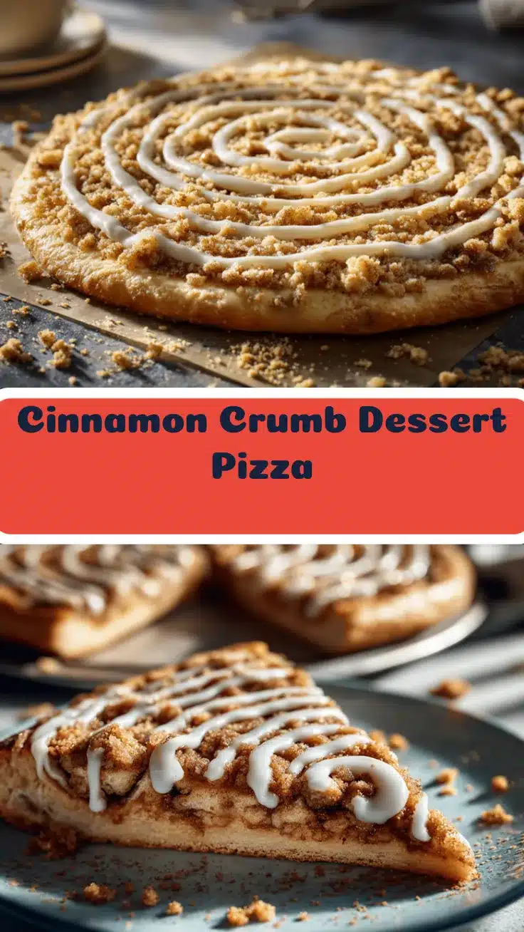 Cinnamon Crumb Dessert Pizza recipe