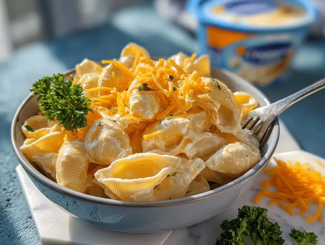 cottage cheese mac and cheese preparation steps
