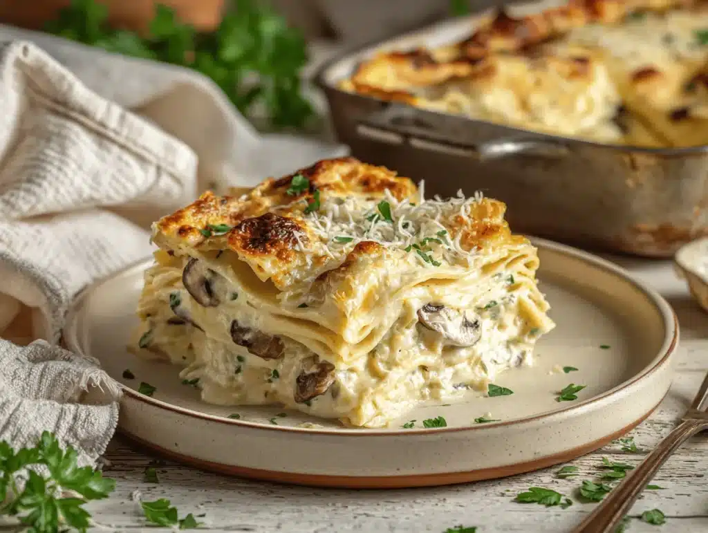 Creamy Alfredo Lasagna - featured image