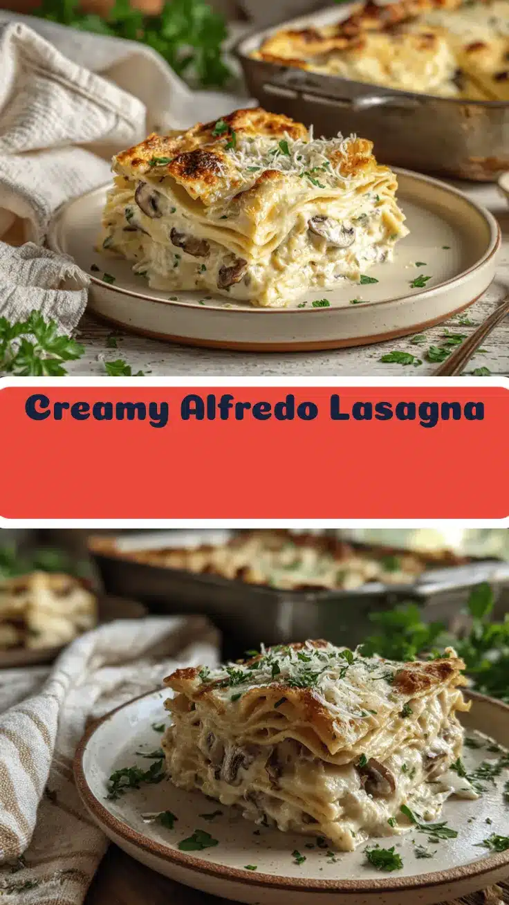 Creamy Alfredo Lasagna recipe