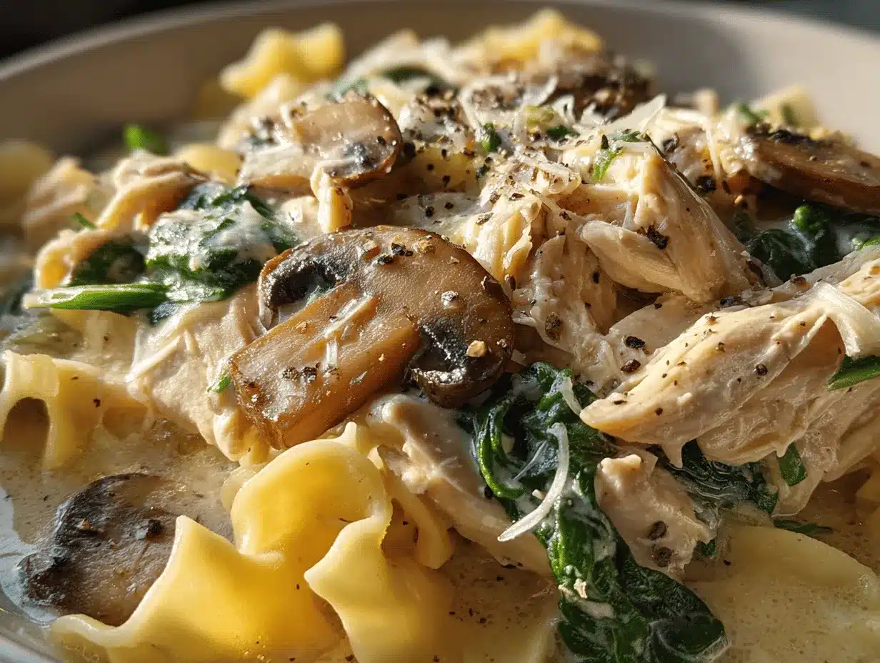 creamy chicken lasagna soup preparation steps