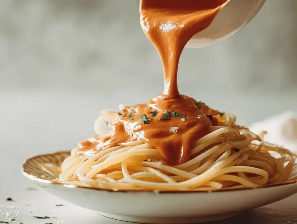 creamy cottage cheese tomato basil sauce - featured image