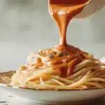 creamy cottage cheese tomato basil sauce - featured image