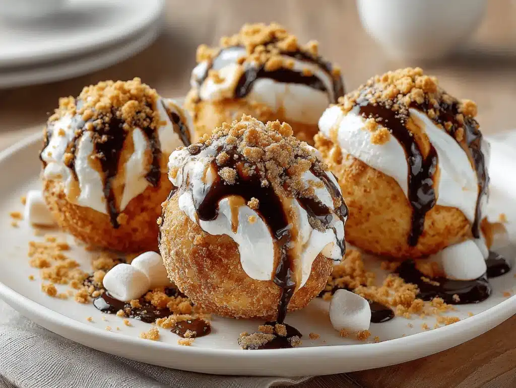 fried smores bombs - featured image