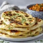 garlic cottage cheese naan - featured image