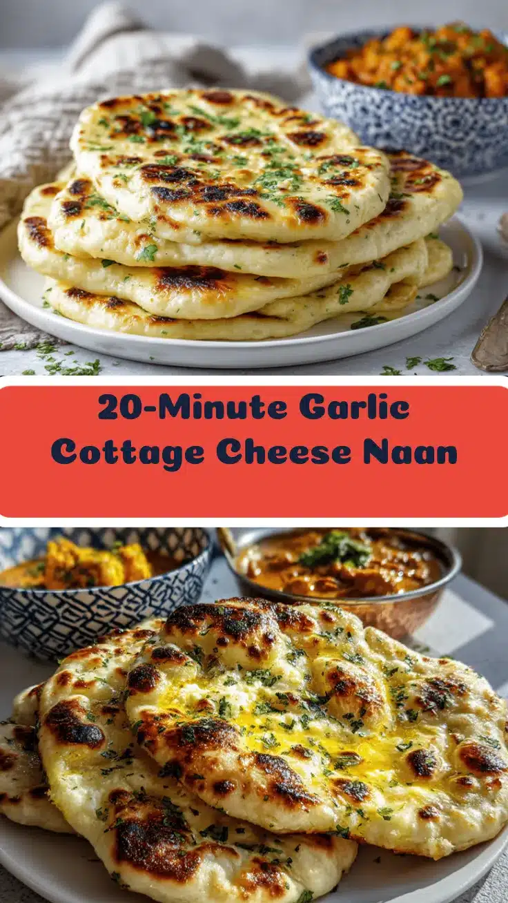 garlic cottage cheese naan recipe