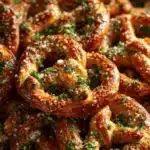 garlic parmesan pretzels - featured image