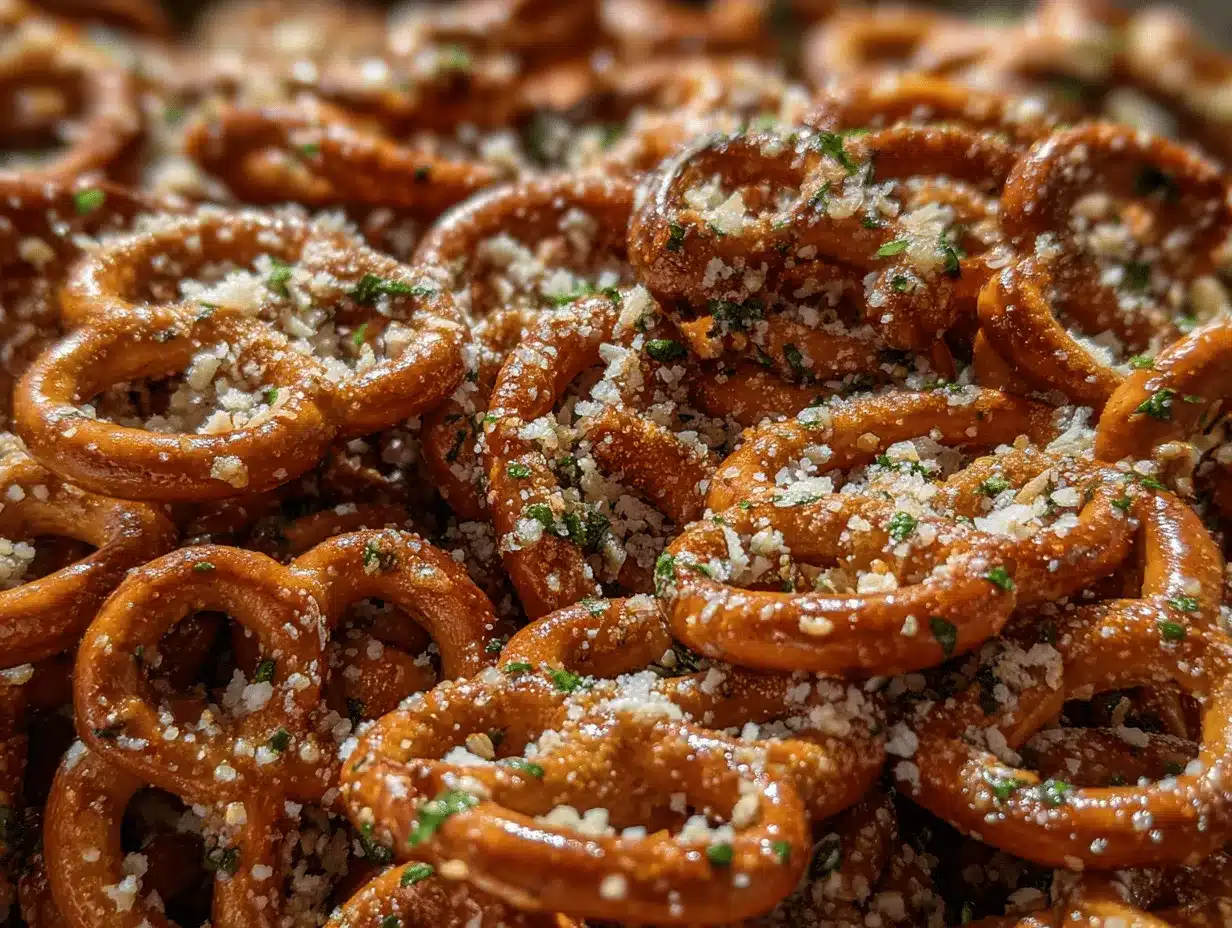 garlic parmesan pretzels preparation steps