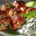 Greek chicken meatballs - featured image