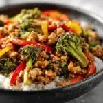 ground chicken and broccoli stir-fry - featured image
