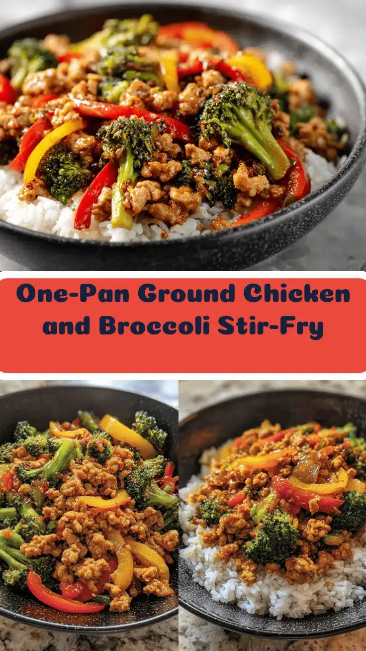 ground chicken and broccoli stir-fry recipe
