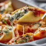 healthy cottage cheese stuffed shells - featured image