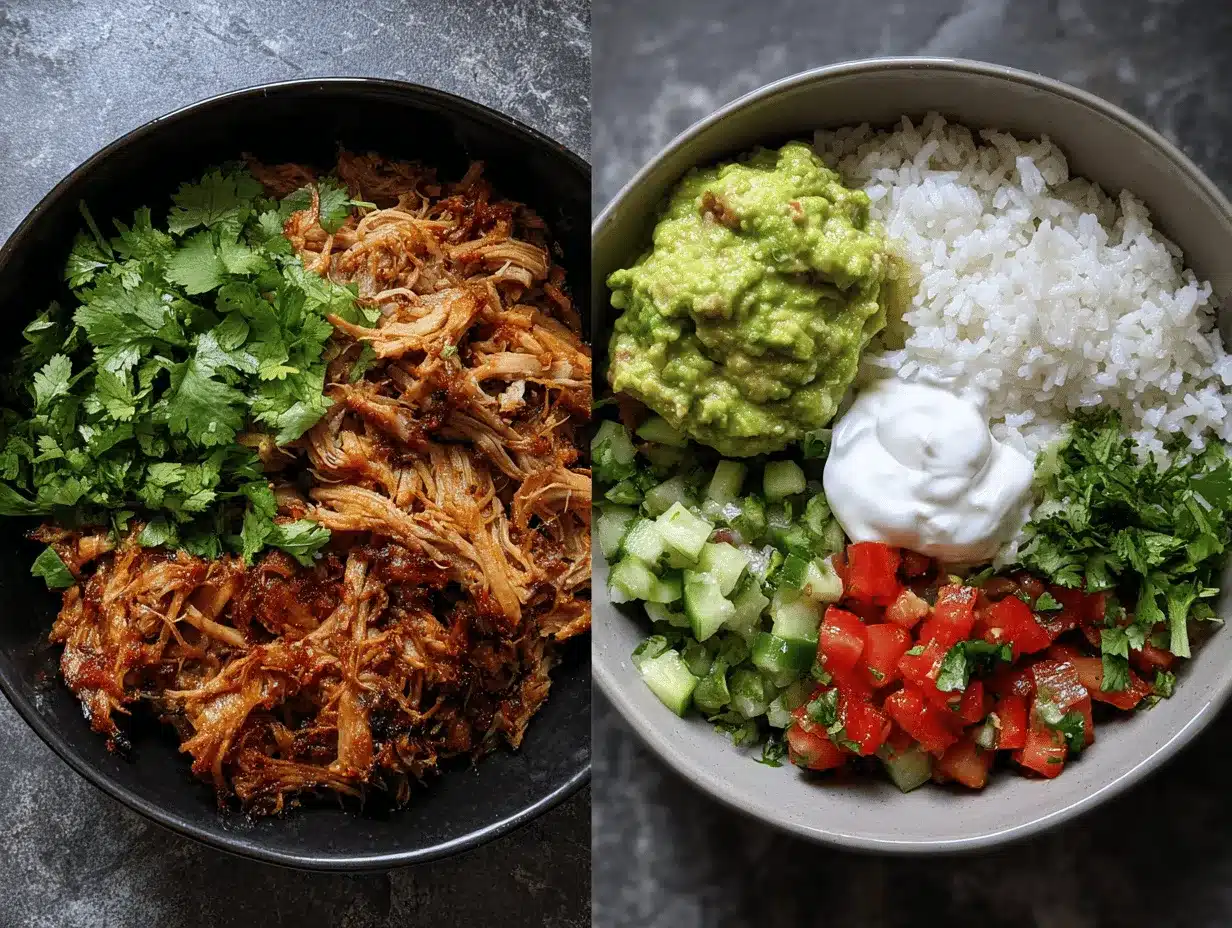 high protein carnitas bowls preparation steps