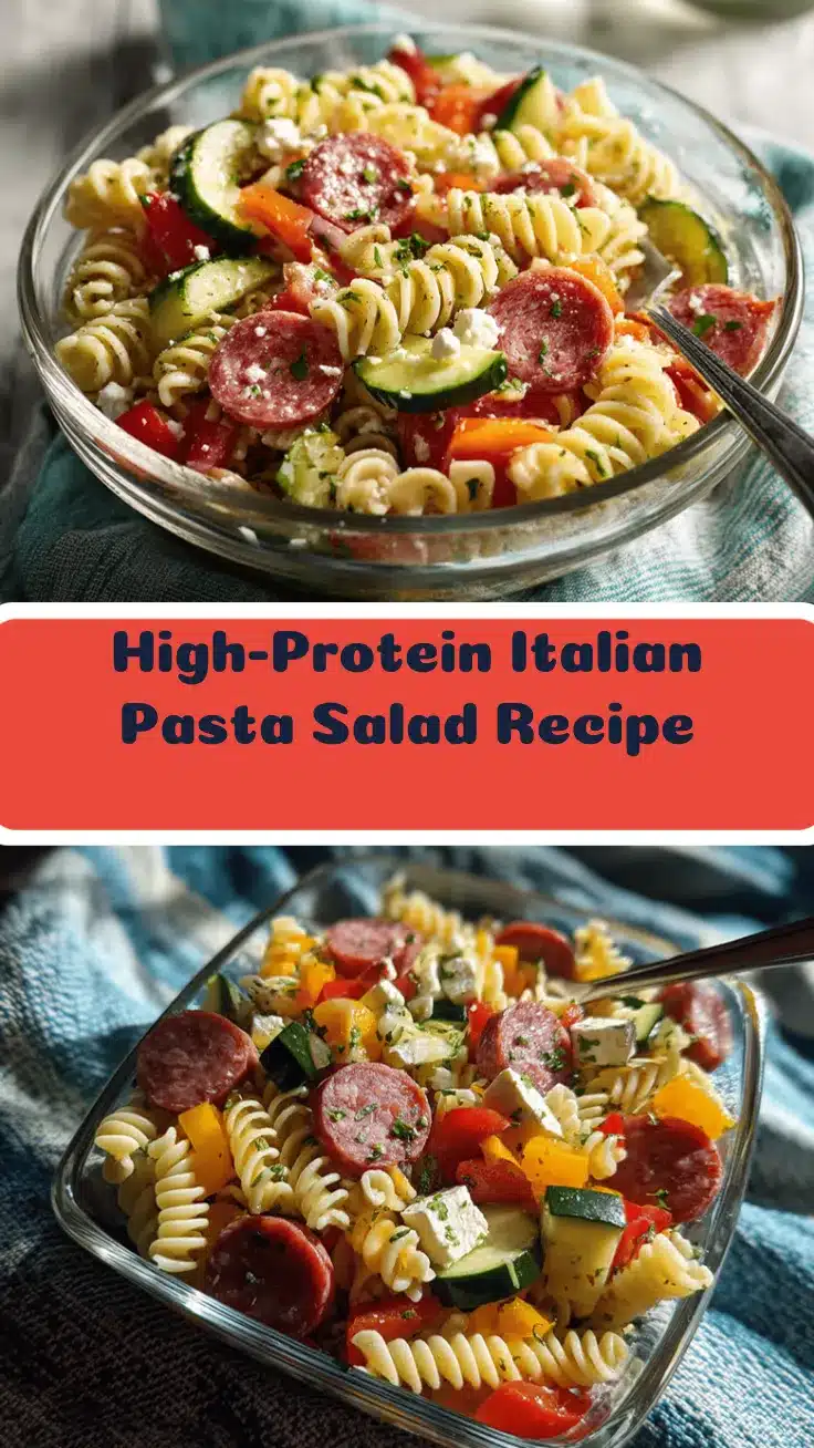 high-protein Italian pasta salad recipe