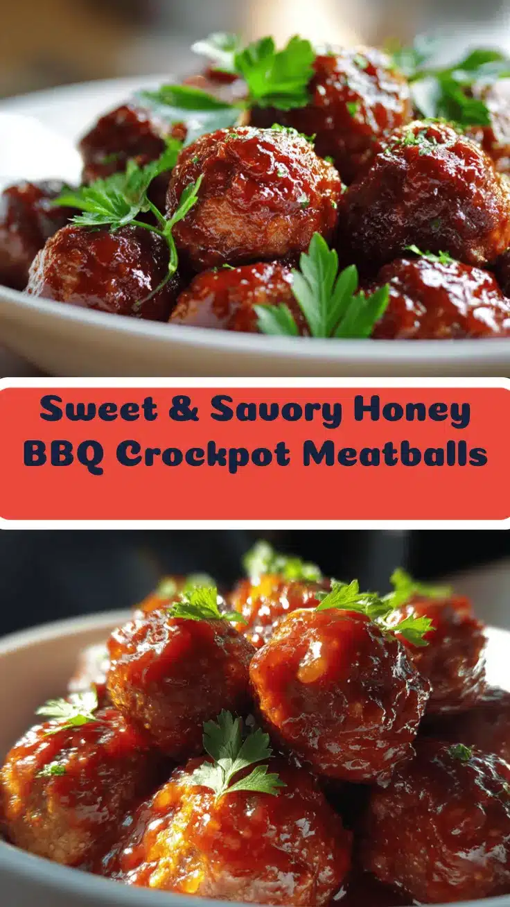 honey BBQ crockpot meatballs recipe