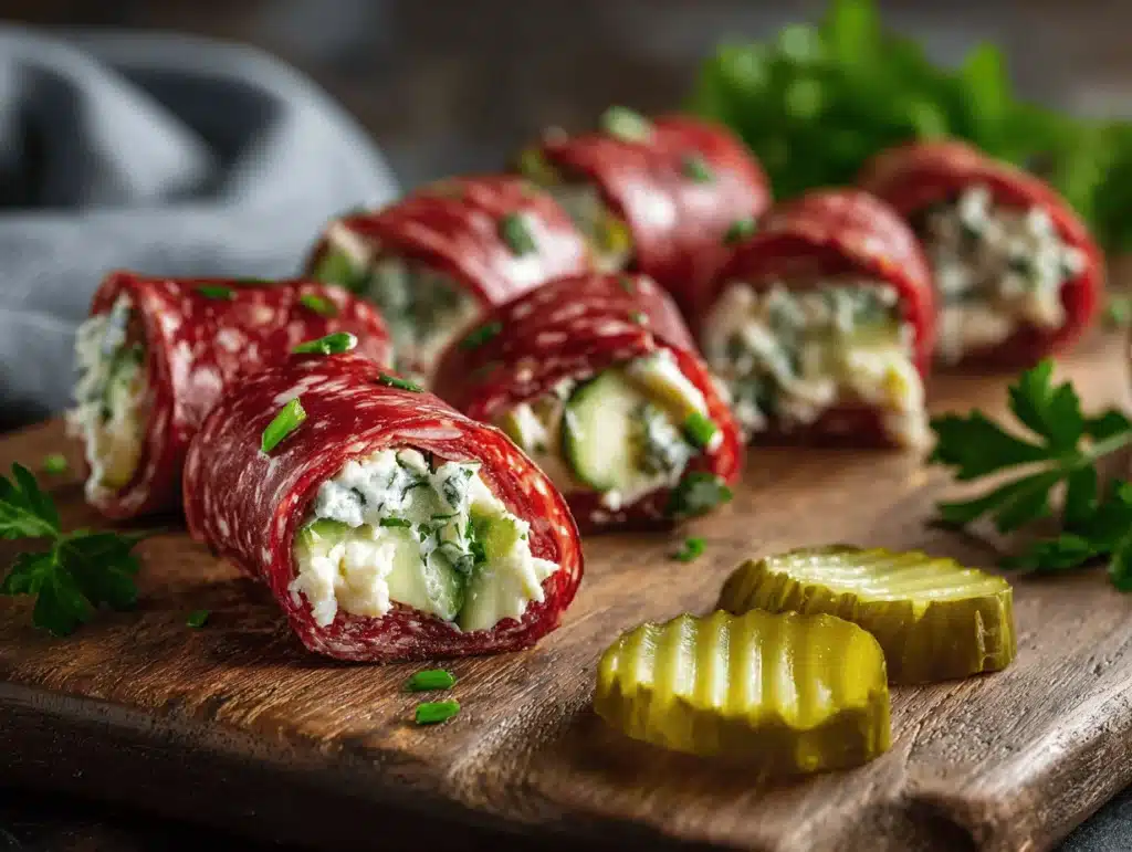 keto salami roll-ups - featured image