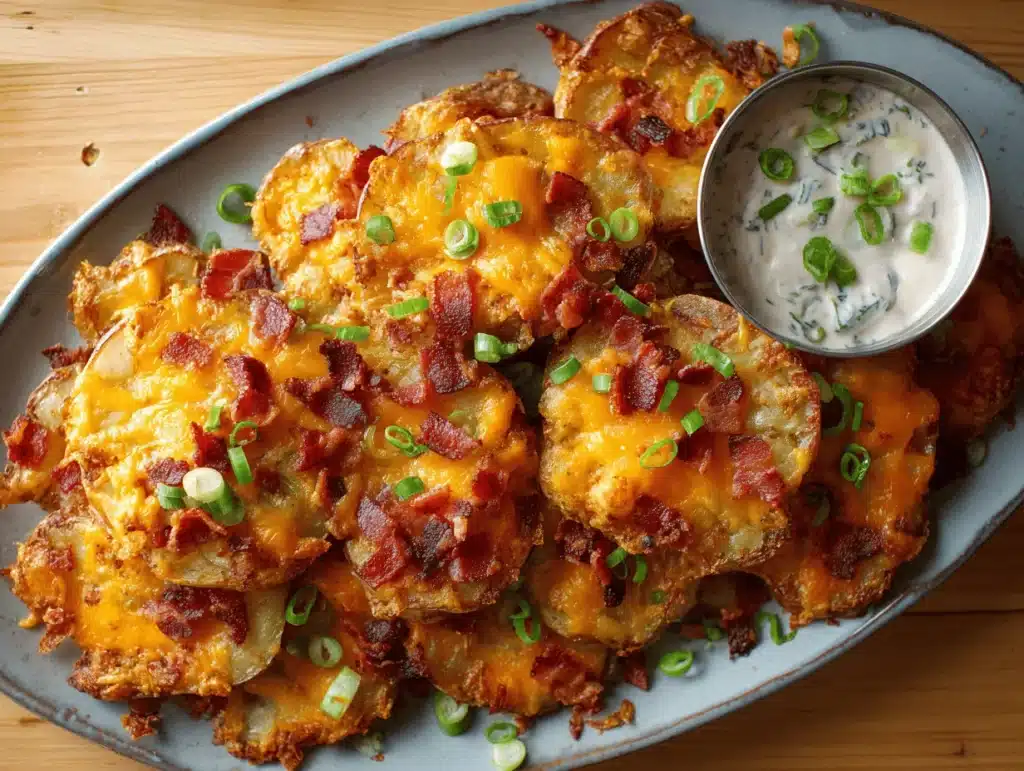 loaded smashed potatoes - featured image