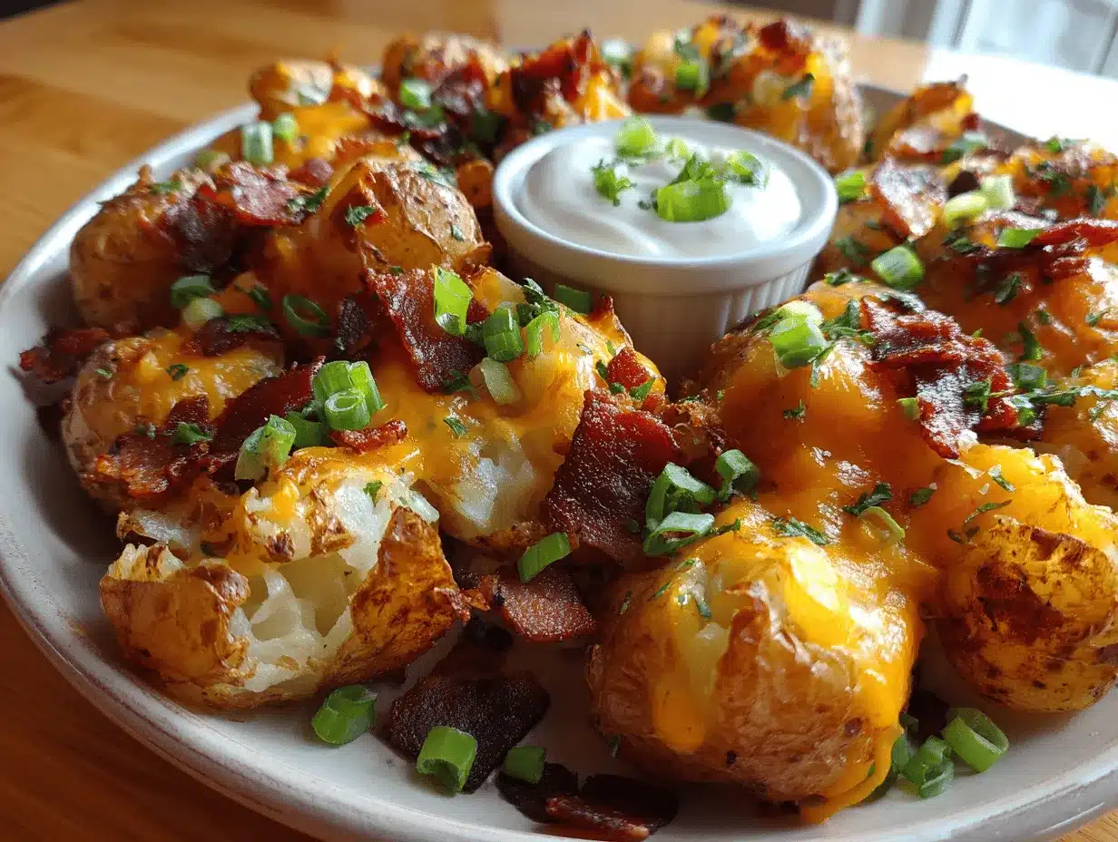loaded smashed potatoes preparation steps