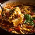 one pot lasagna soup - featured image