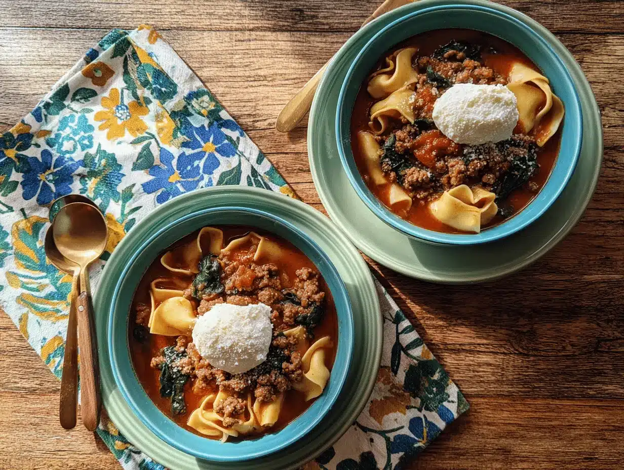 Pioneer Woman lasagna soup preparation steps
