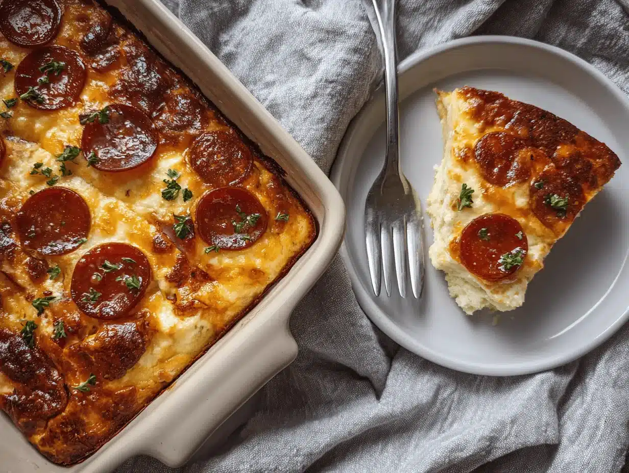 pizza cottage cheese bake preparation steps