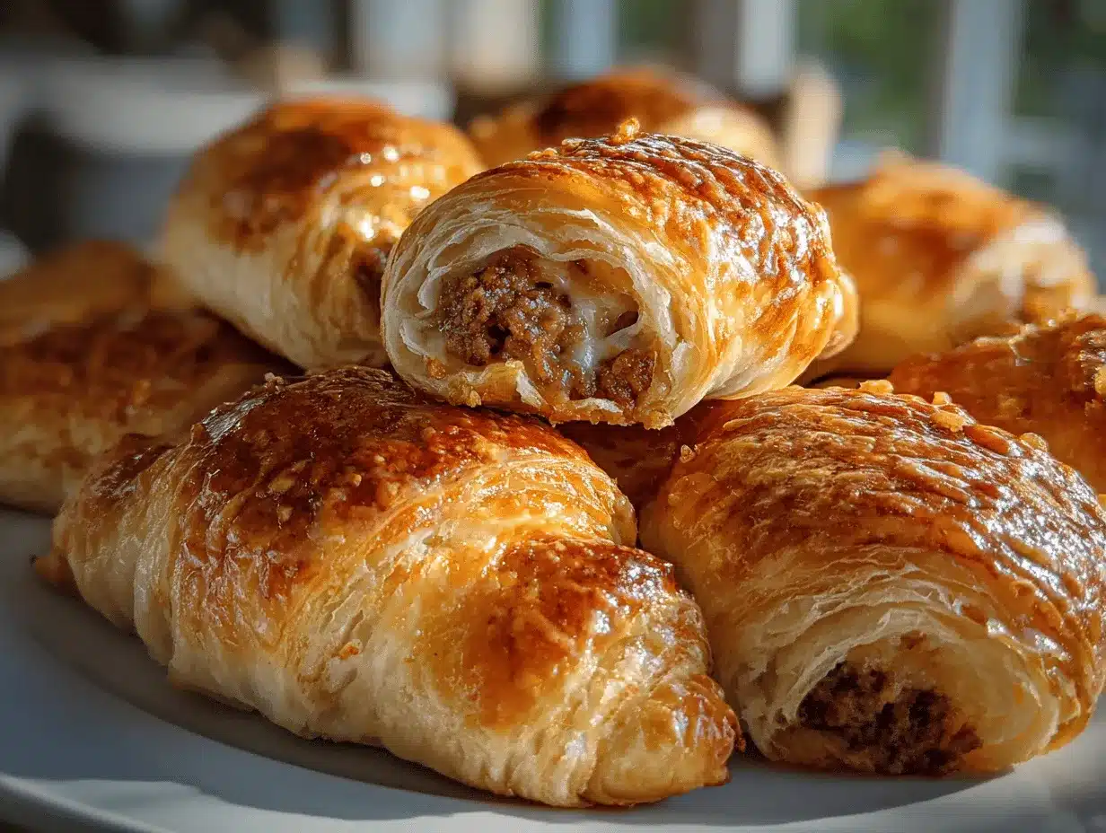 sausage cream cheese crescent rolls preparation steps