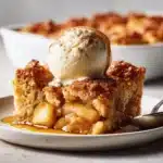 snickerdoodle apple dump cake - featured image