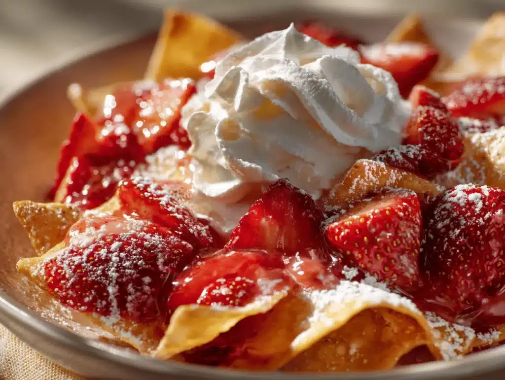 Strawberry Cheesecake Nachos - featured image