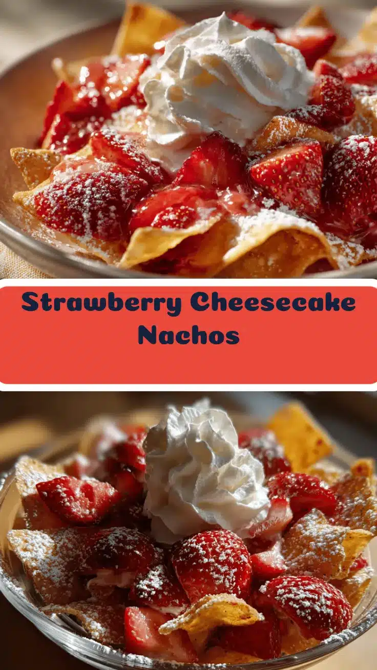 Strawberry Cheesecake Nachos recipe