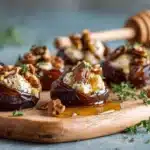 stuffed dates with goat cheese - featured image