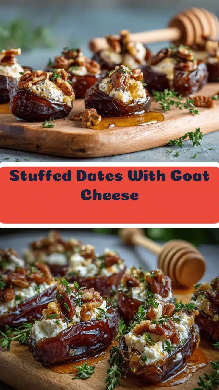 stuffed dates with goat cheese recipe